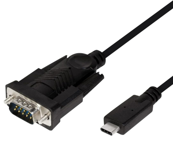 POWERTECH καλώδιο USB-C σε σειριακή RS-232 CAB-UC061 1.8m μαύρο