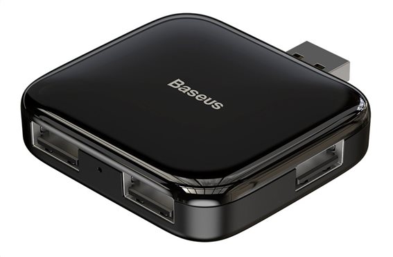 Baseus USB Hub 4x USB 2.0 480mbps CAHUB-CW01 Μαύρο