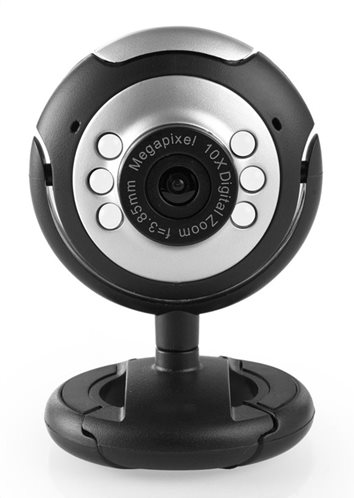 Web Camera CAM01 0.3MP 30fps Plug & Play μαύρη