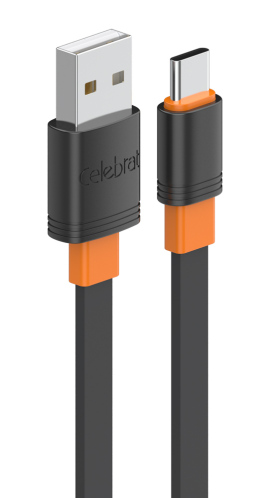 CELEBRAT καλώδιο USB-C σε USB CB-33C flat 15W 1m μαύρο