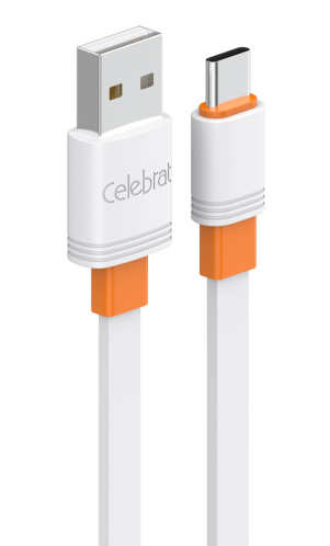 CELEBRAT καλώδιο USB-C σε USB CB-33C flat 15W 1m λευκό