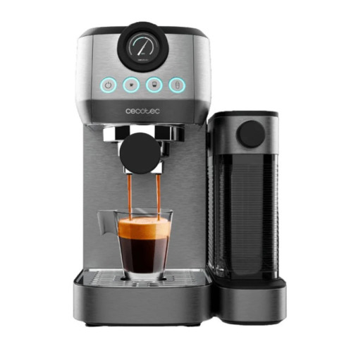Cecotec Ημιαυτόματη Καφετιέρα Power Espresso 20 Steel Pro Latte με Δοχείο Γάλακτος CEC-01985