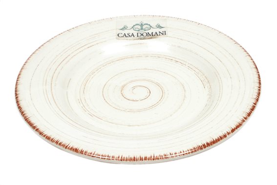 Casa Domani Πιάτο Φρούτου-Γλυκού Κεραμικό Λευκό 21cm. Portofino