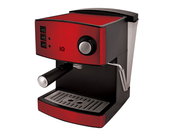 IQ Μηχανή Espresso 850W Πίεσης 15bar Κόκκινη CM-170R