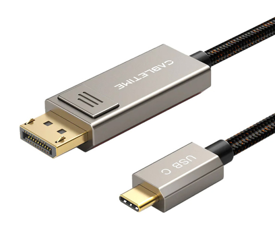 CABLETIME καλώδιο USB-C σε DisplayPort CT-CBD8K 8K/60Hz 2m μαύρο