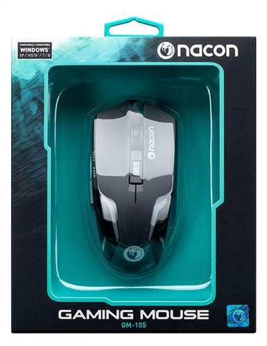 Nacon Οπτικό Gaming Ποντίκι PC PCGM-105 Grey