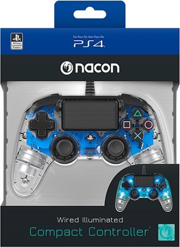PS4 NACON WIRED CONTROLLER CRYSTAL BLUE