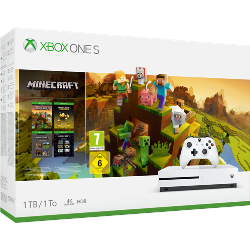 Microsoft Xbox One S 1 TB + Minecraft Master Collection