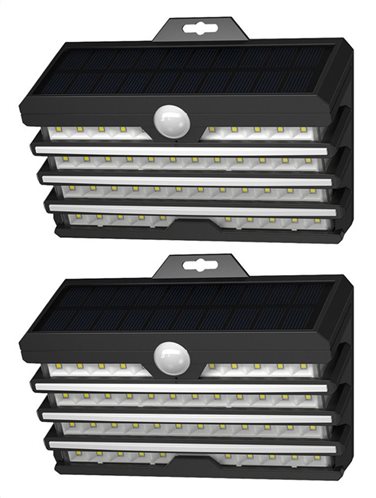 BASEUS LED ηλιακό φωτιστικό DGNEN-D01 5.1W 1800mAh IP65 μαύρο 2τμχ