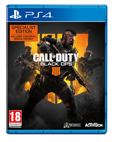 Activision Call Of Duty Black Ops 4 Specialist Edition Playstation 4 PS4 Game