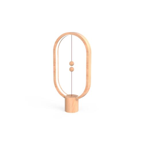 Allocacoc Heng Balance |Wooden Lamp Ellipse| Διακοσμητική λάμπα με μαγνητικό διακόπτη
