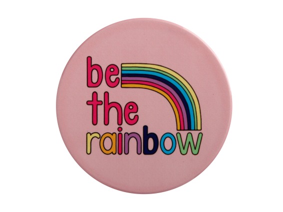Maxwell Williams Kasey Rainbow Be Kind Κεραμικό Σουβέρ 10cm Be The Rainbow Ροζ
