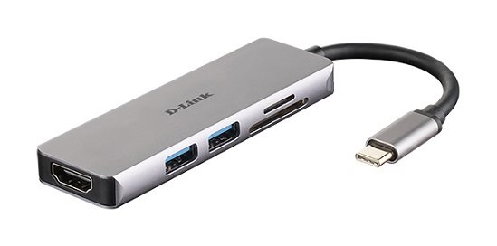 D-Link USB‑C Hub 5 Σε 1 Με HDMI Και SD microSD Card Reader DUB-M530