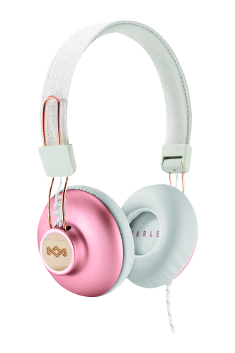 MARLEY Positive Vibration 2.0 Ενσύρματα On Ear Ακουστικά µε Μικρόφωνο Λευκά / Ροζ