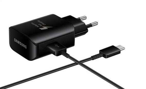 SAMSUNG Φορτιστής EP-TA300CBEGWW USB 2.0 σε Type-C 2.1A 25W μαύρος