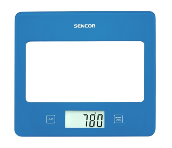 Sencor sks 5022bl (μπλε) ζυγαριά κουζίνας γυάλινη βάση