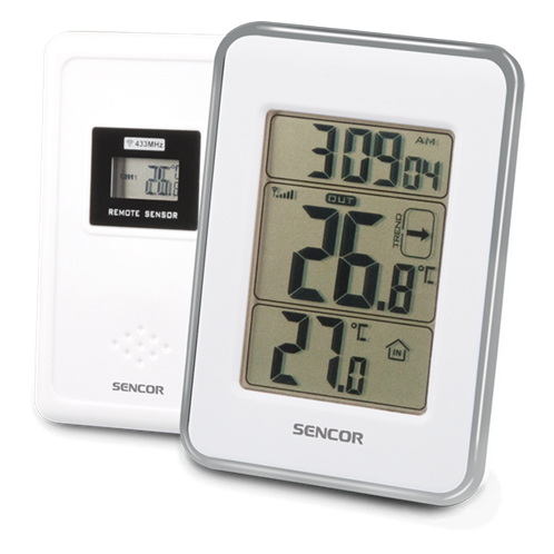 Sencor Ασύρματο Θερμόμετρο Λευκό SWS 25 WS