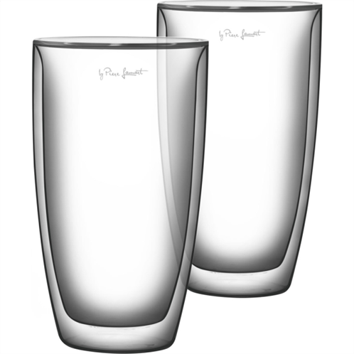 Lamart lt9010 σετ 2 γυάλινα ποτήρια καφέ σειρά vaso 230ml