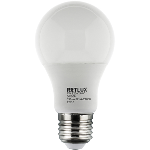 Retlux Λάμπα LED Θερμό Λευκό 9W E27 RLL 244