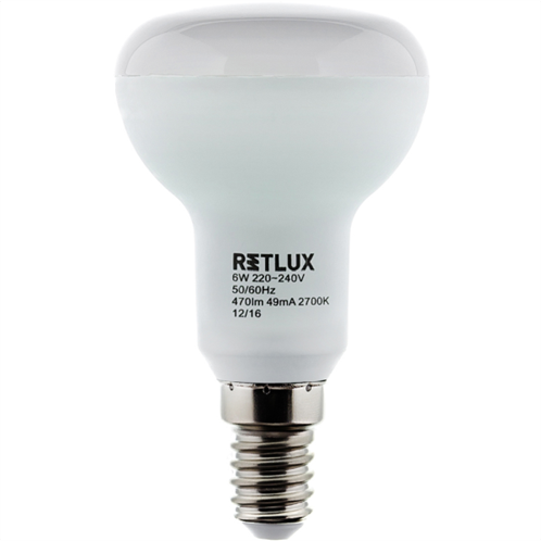 Retlux Λάμπα LED R50 Θερμό Λευκό E14 6W RLL 279