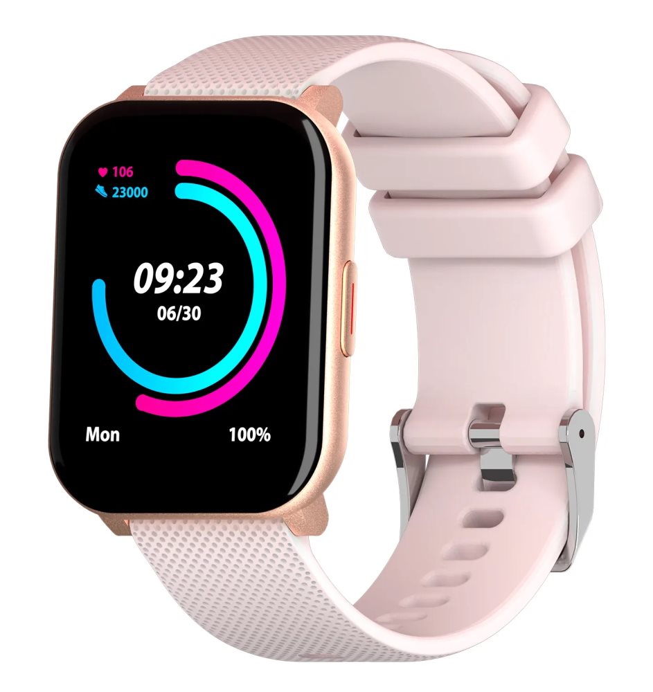 HIFUTURE smartwatch FutureFit Pulse 1.69" IP68 heart rate ροζ