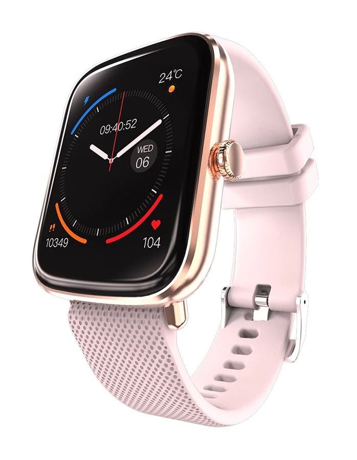 HIFUTURE smartwatch FutureFit Zone 1.69" IP68 heart rate ροζ allSmart