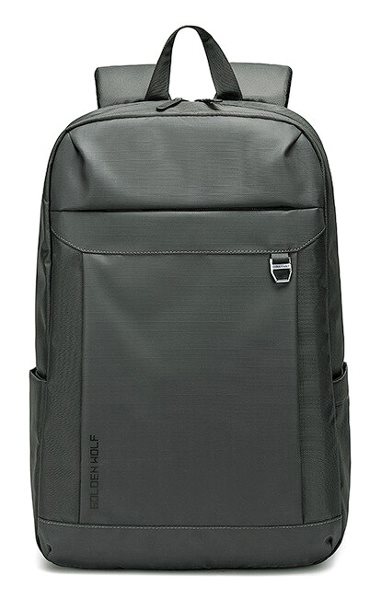 GOLDEN WOLF τσάντα πλάτης GB00400 με θήκη laptop 15.6" 20L γκρι