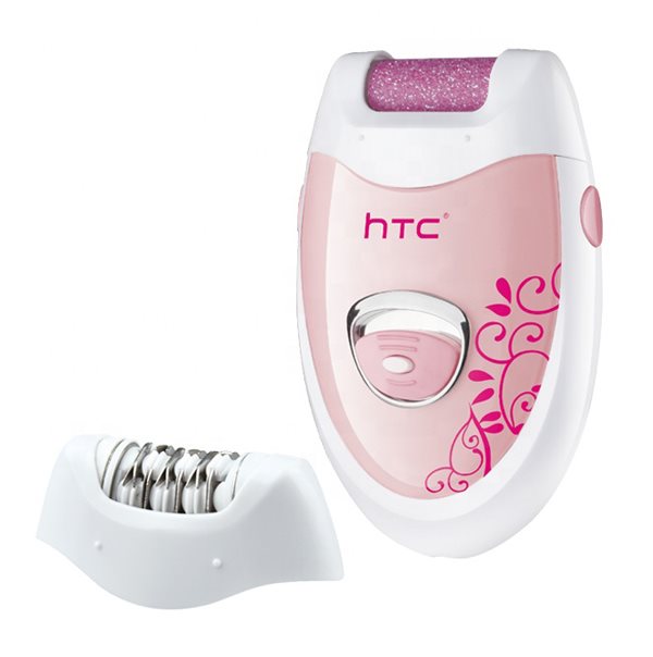 HTC αποτριχωτική μηχανή HL-022 2 σε 1 επαναφορτιζόμενη ροζ