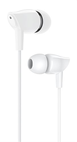 USAMS earphones με μικρόφωνο EP-37 10mm 1.2m λευκά