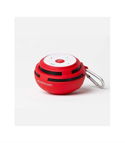HEADSOUND-ball RED φορητό ηχείο με μικρόφωνο και επιλογή απάντησης κλήσεων