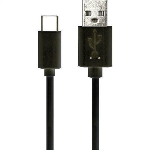 Simply Καλώδιο Data USB to USB Type-C 1m Μαύρο