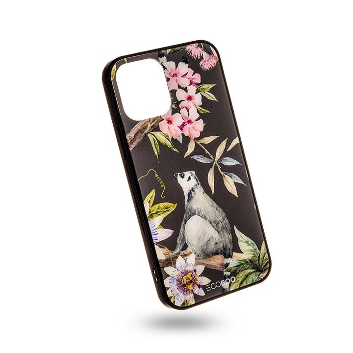 EGOBOO Case Glass TPU Lemur (iPhone 12/12 pro)