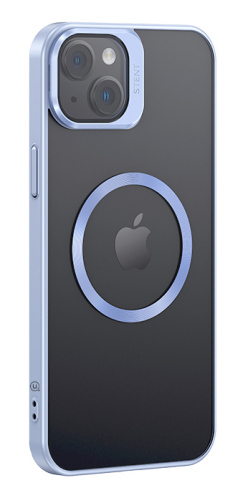 USAMS θήκη Geying US-BH856 για iPhone 15 Plus διάφανη/μπλε