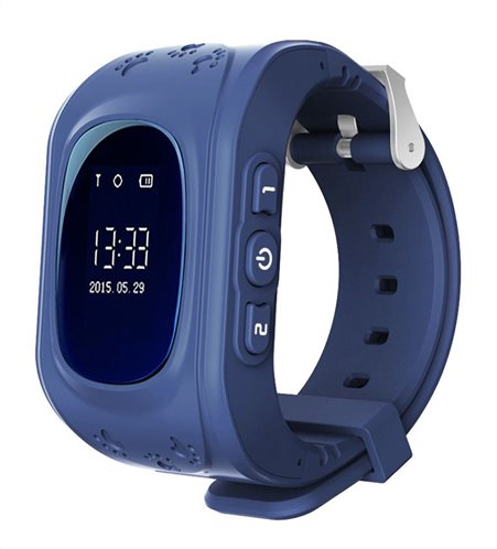 INTIME GPS Παιδικό ρολόι χειρός IT-023 SOS βηματομετρητής σκούρο μπλε