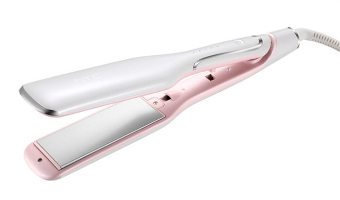 HTC ισιωτική μαλλιών JK-7053 120-200° 50W λευκή-ροζ