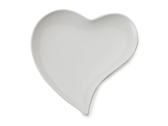 Maxwell & Williams Πιάτο Καρδιά Πορσελάνη 17cm. White Basics