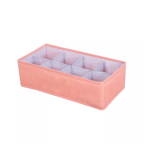 Υφασμάτινο Κουτί Οργάνωσης 8 θέσεων  Ροζ 32 x 16 x 9 cm