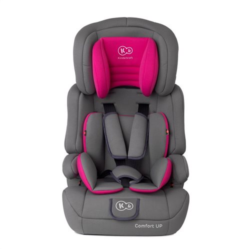Kinderkraft Παιδικό Κάθισμα Αυτοκινήτου Χρώματος Ροζ για Παιδιά 9-36 Kg Comfort Up