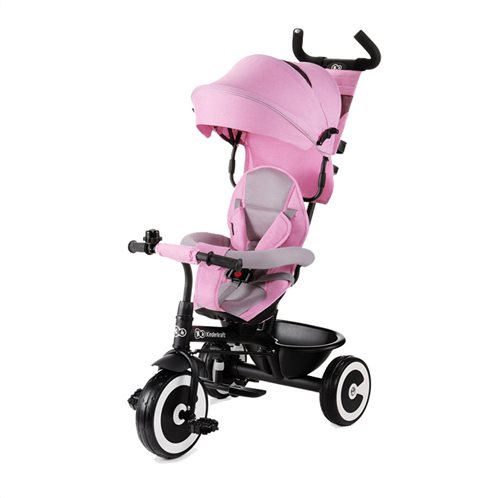 KinderKraft Τρίκυκλο Παιδικό Ποδήλατο - Καρότσι  Aston Χρώματος Ροζ