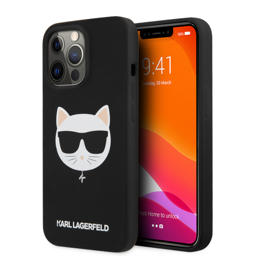 Karl Lagerfeld 3D Rubber Case  Θήκη προστασίας από σιλικόνη – iPhone 13 Pro (Μαύρο - KLHCP13LSLCHBK)