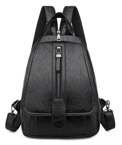 Γυναικεία τσάντα πλάτης LBAG-0002 μαύρη