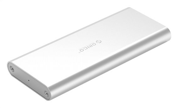 ORICO θήκη για Μ.2 B key SSD M2G-U3 USB 3.0 5Gbps 2TB ασημί