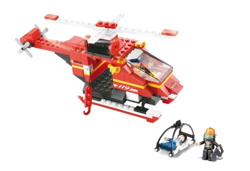 SLUBAN Τουβλάκια Fire Rescue Helicopter M38-B0218 155τμχ