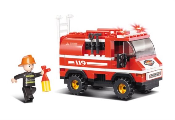 SLUBAN Τουβλάκια Fire Fire Truck M38-B0276 133τμχ