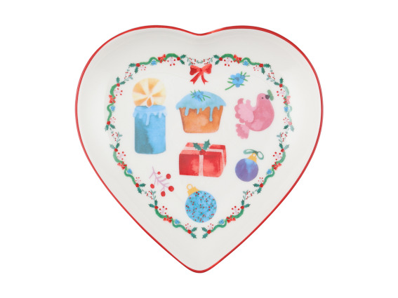 Maxwell Williams Πιάτο Καρδιά 14cm Πορσελάνη  Christmasville Σε Συσκευασία Δώρου
