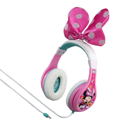 eKids Minnie Mouse Ενσύρματα Ακουστικά για παιδιά και εφήβους (MM-140) (Ροζ/Λευκό)