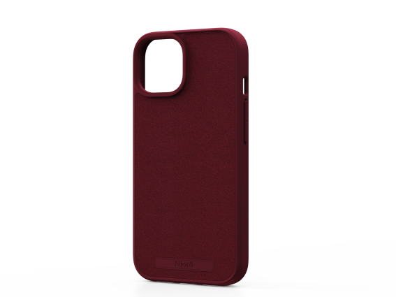 MOB NJORD IPHONE 15 CASE SUEDE MAGSAFE RED