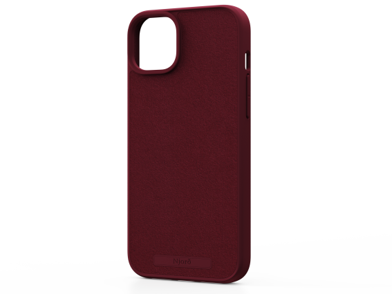 MOB NJORD IPHONE 15 PLUS CASE SUEDE MAGSAFE RED