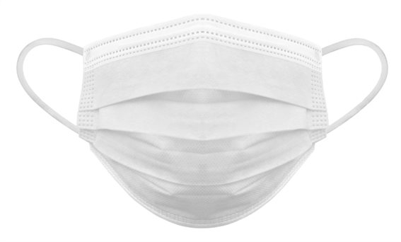Vestamed Μάσκες Προστασίας Μιας Χρήσης 3 Φύλλων Λευκό MSK-0010 για Ενήλικες 10τμχ
