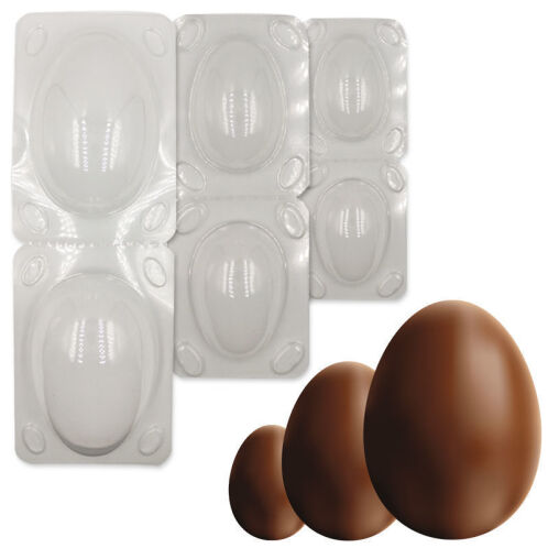 Φόρμες Διπλές Πλαστικές για Σοκολατένια Αυγά σετ 8 τεμ.